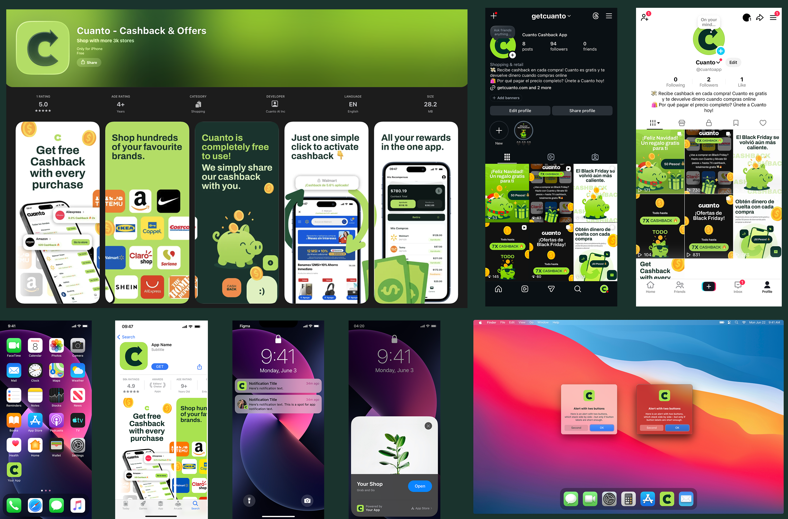 Cuanto marketing & launch assets
