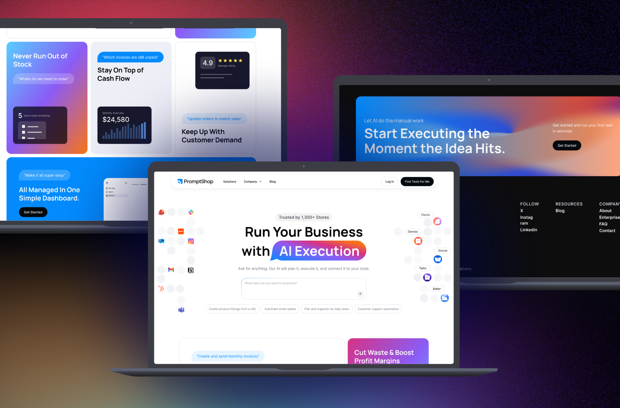 PromptShop — new marketing site